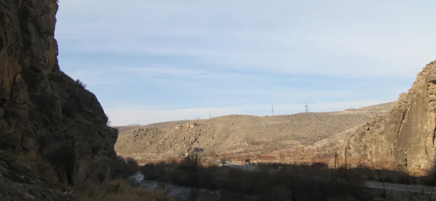 View of the Arpa canyon from Areni-1 Cave