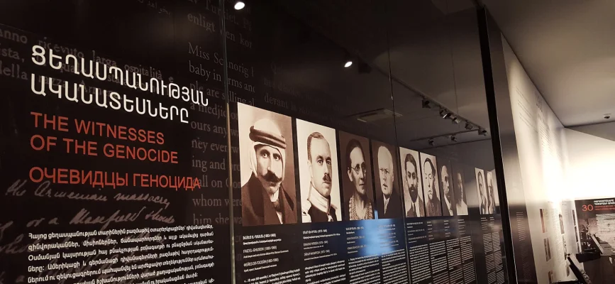 Museum display devoted to witnesses of the Armenian Genocide
