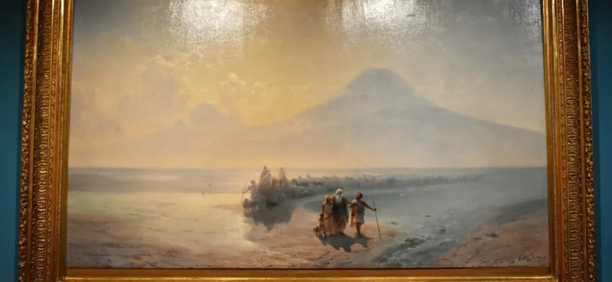 Ivan Aivazovsky painting on an Ararat theme displayed in the National Gallery of Armenia