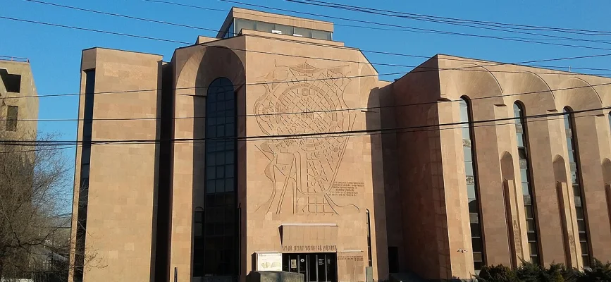 Tuff-stone building of the Yerevan History Museum on Argishti Street